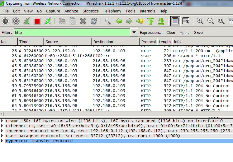 wireshark filter http pages