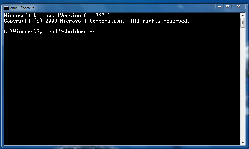 windows command prompt shutdown timer