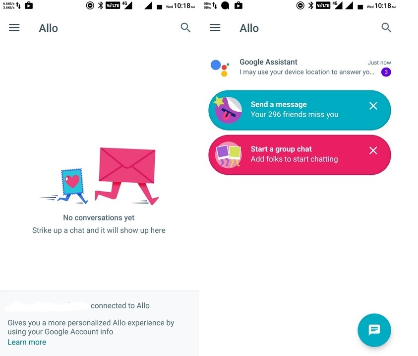 Google Allo messaging app
