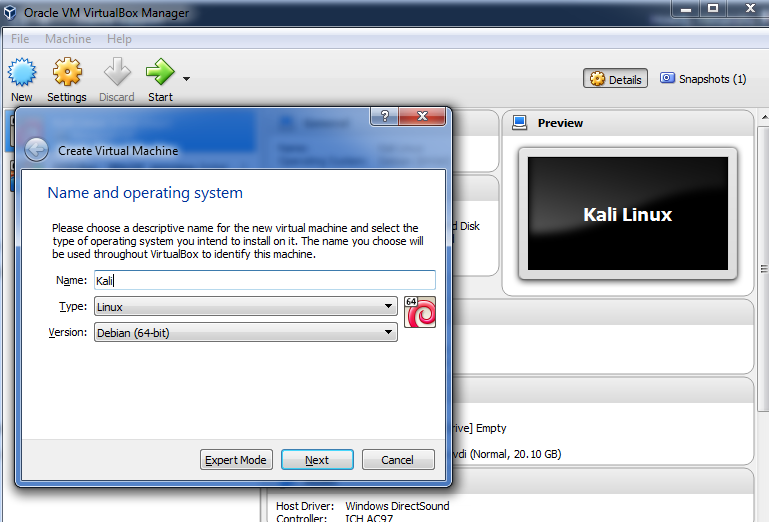 Simple Guide to Install Kali Linux through Virtual Box